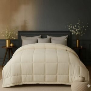 Cream Comforter by sukoon textiles